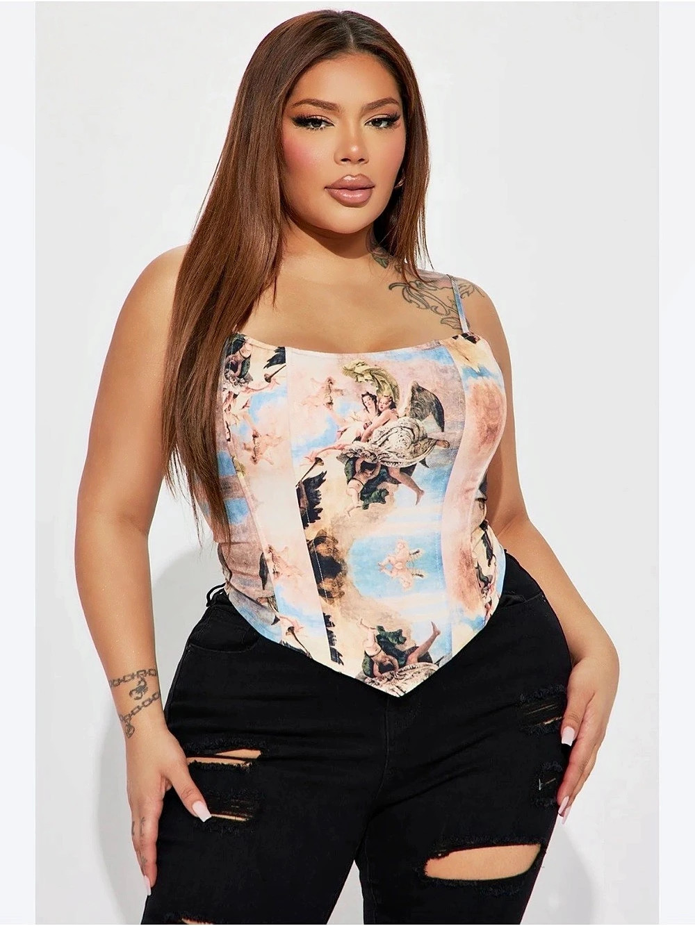 Corset style top